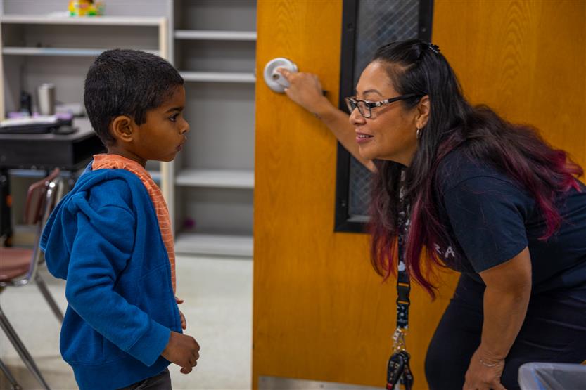 Heritage Elementary students in a Spanish class